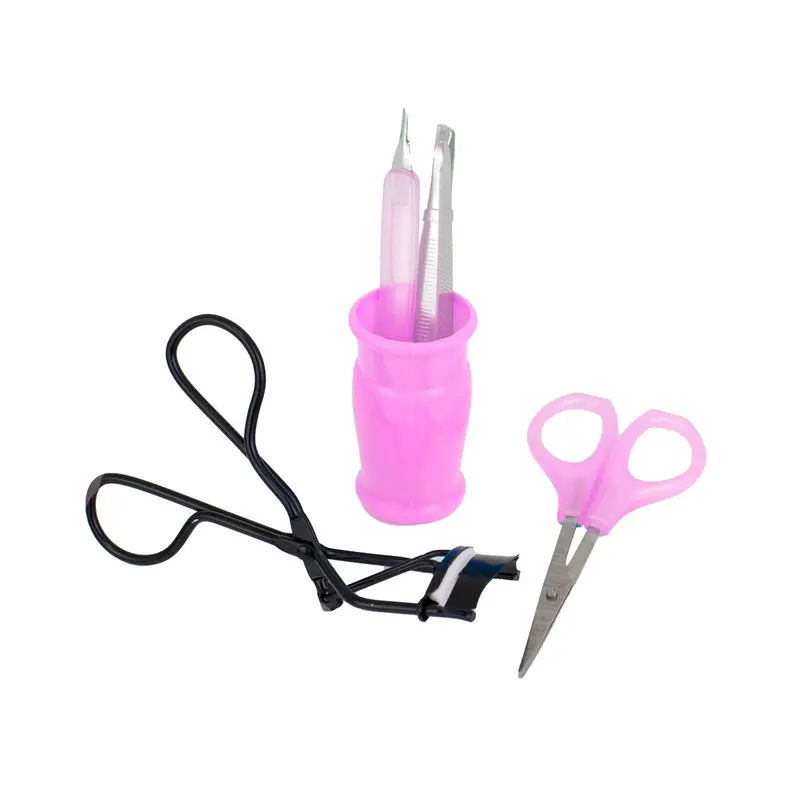 Set De Belleza (Manicure Y Pestañas) Color Rosa 6 Pza. 2