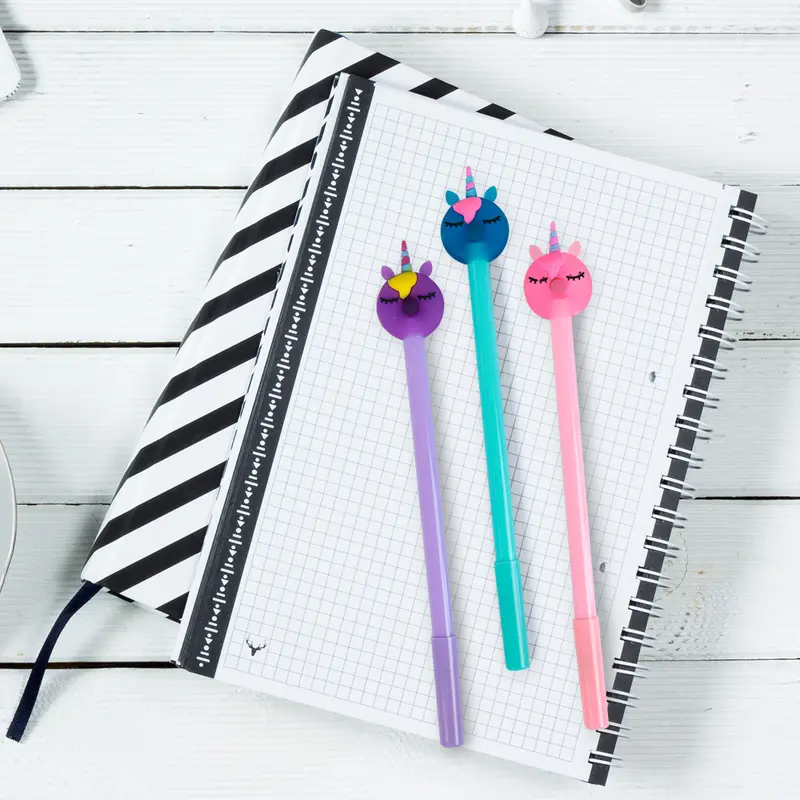 Set De Bolígrafos De Unicornio, 3 Piezas 1