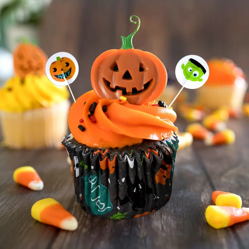 Set De Capacillos Y Palillos Decorativos Para Halloween, 36 Piezas 1