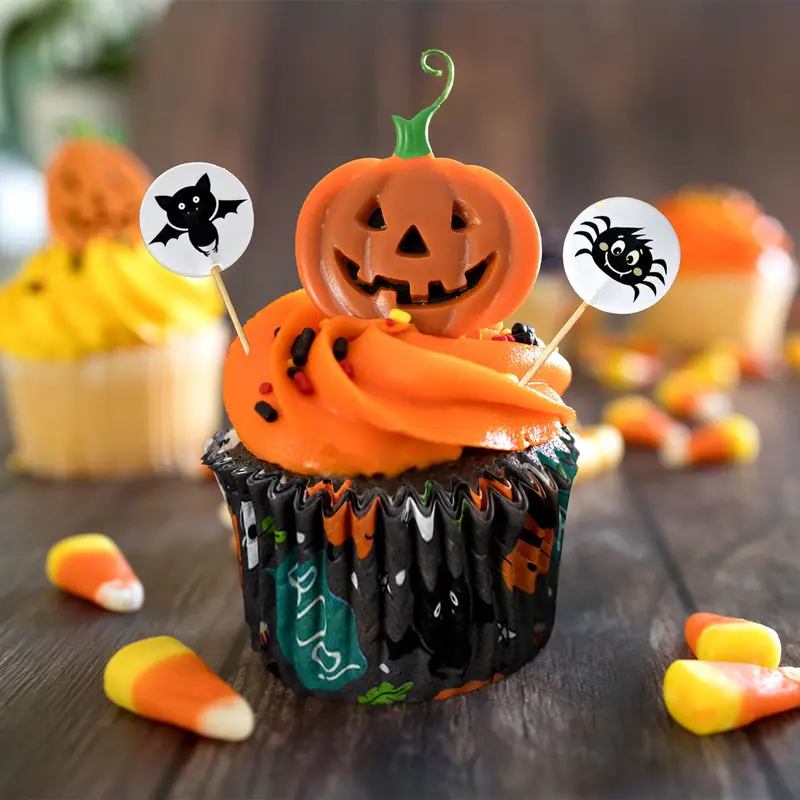 Set De Capacillos Y Palillos Decorativos Para Halloween, 36 Piezas 1