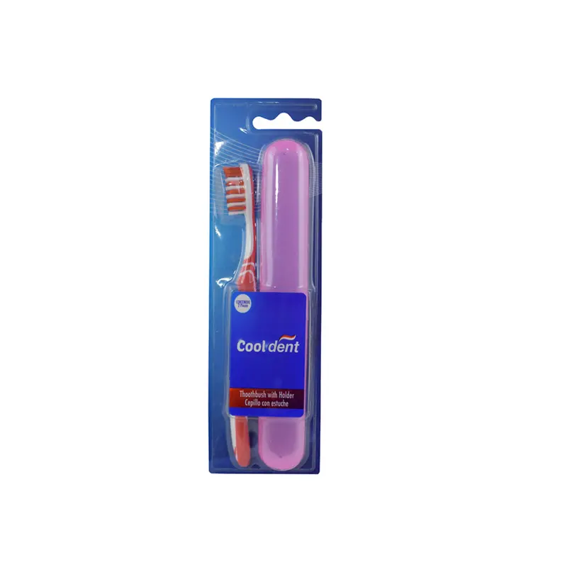 Set De Cepillo Y Portacepillo Cooldent Color Rojo 1