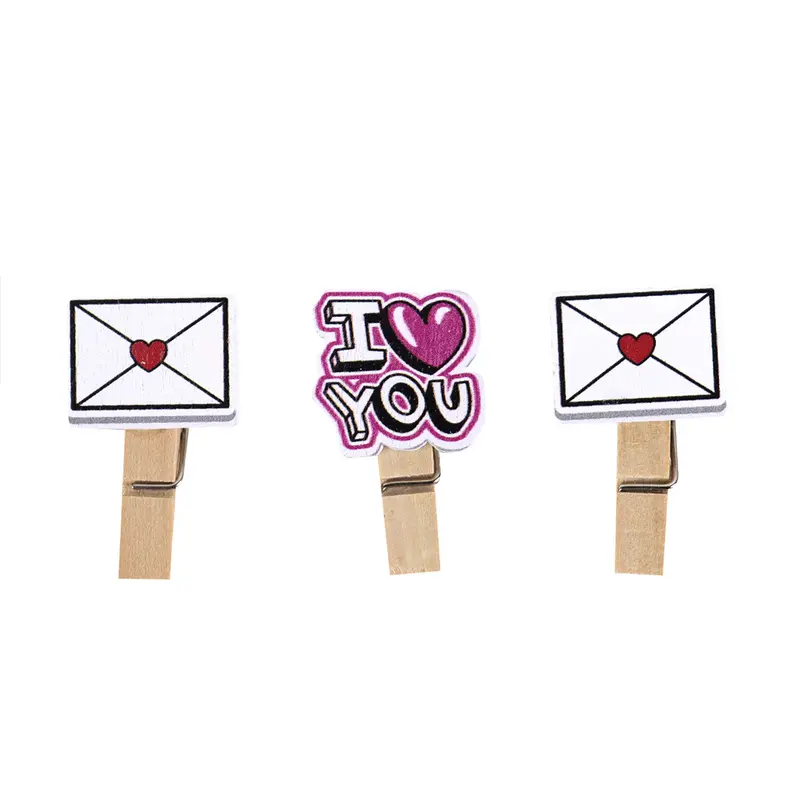 Set De Clips Decorados Para San Valentín, 3 Piezas. 2