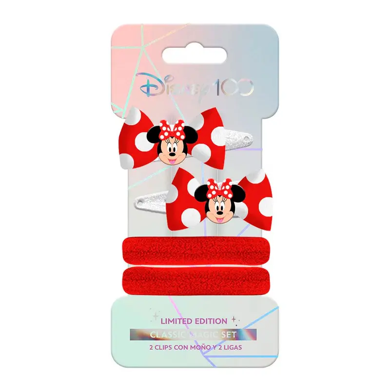 Set De Clips Y Ligas Con Diseño De Minnie, Edición Disney 100 1