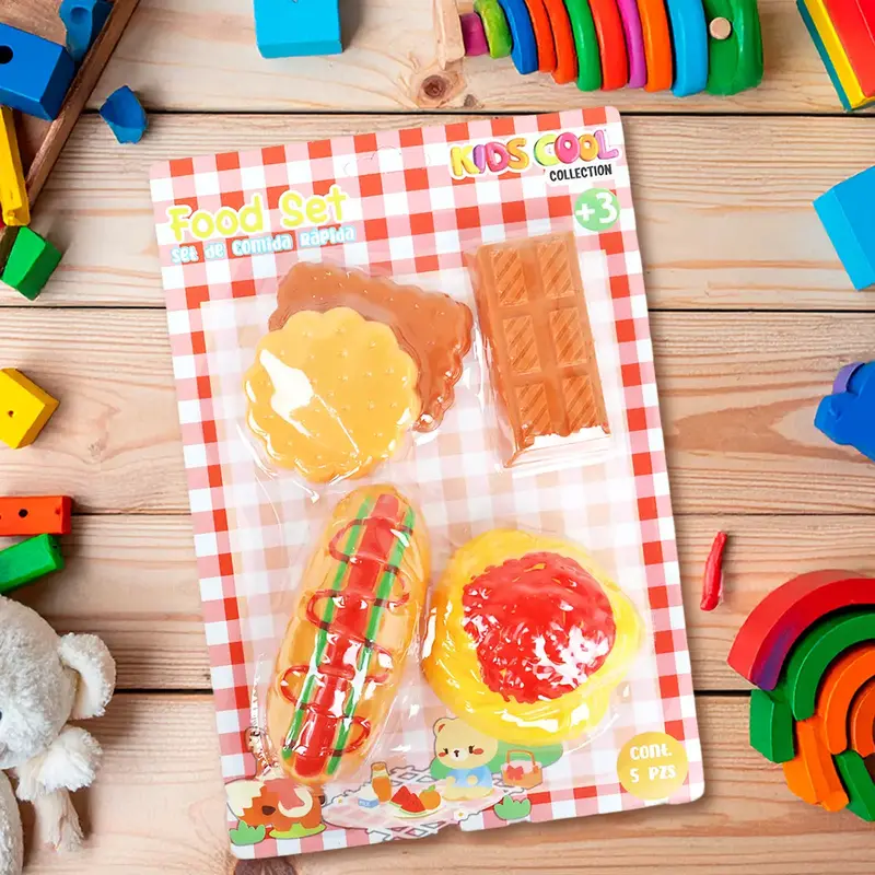 Set De Comida Mini De Juguete, 5 Pzas 1