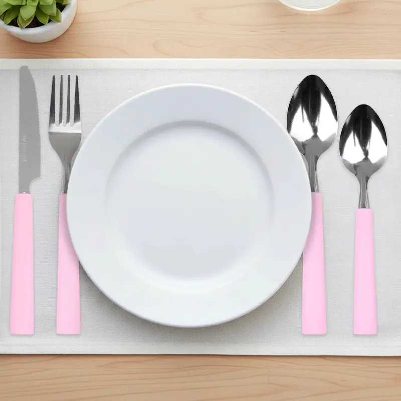 Set De Cubiertos, Color Rosa, Inkanto 1