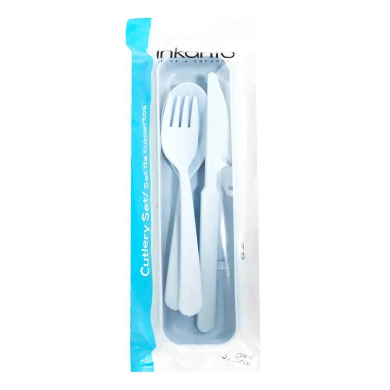 Set De Cubiertos Con Estuche, Color Azul 2