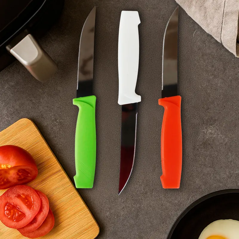 Set De Cuchillos Para Cocina, Colores, 3 Pzas 1