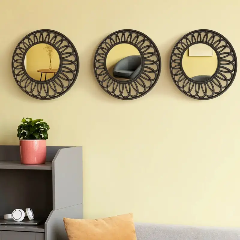 Set De Espejo Decorativo, Diseño Circular 1
