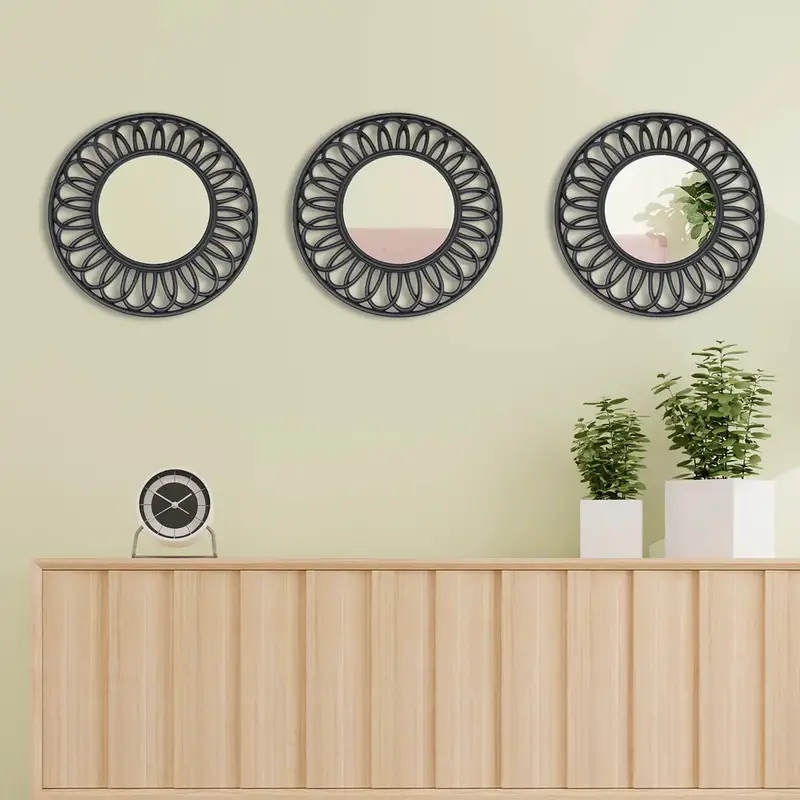 Set De Espejo Decorativo, Diseño Circular 2