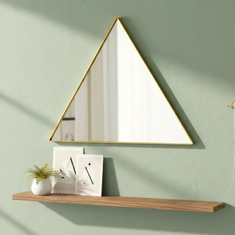 Set De Espejo Decorativo, Forma Triangular 1