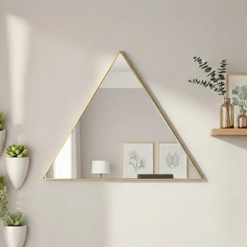 Set De Espejo Decorativo, Forma Triangular 2