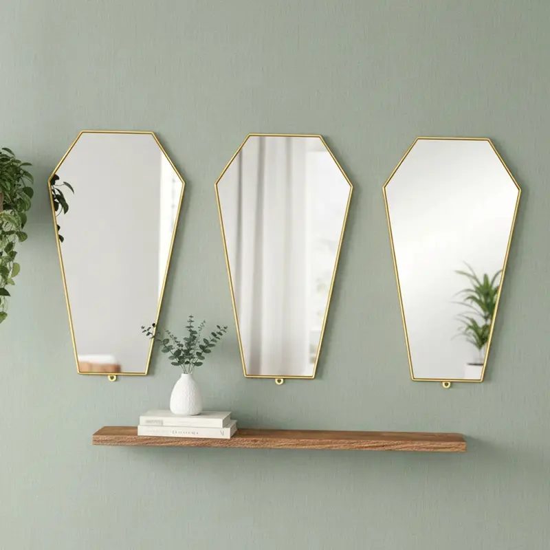 Set De Espejos Decorativos, Figura, 3 Pzas 1