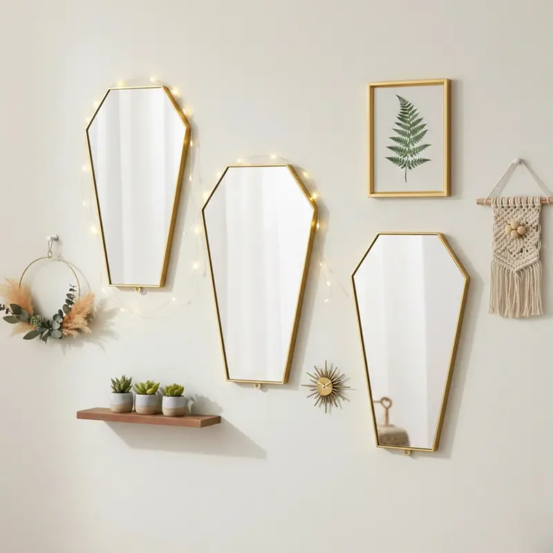 Set De Espejos Decorativos, Figura, 3 Pzas 2