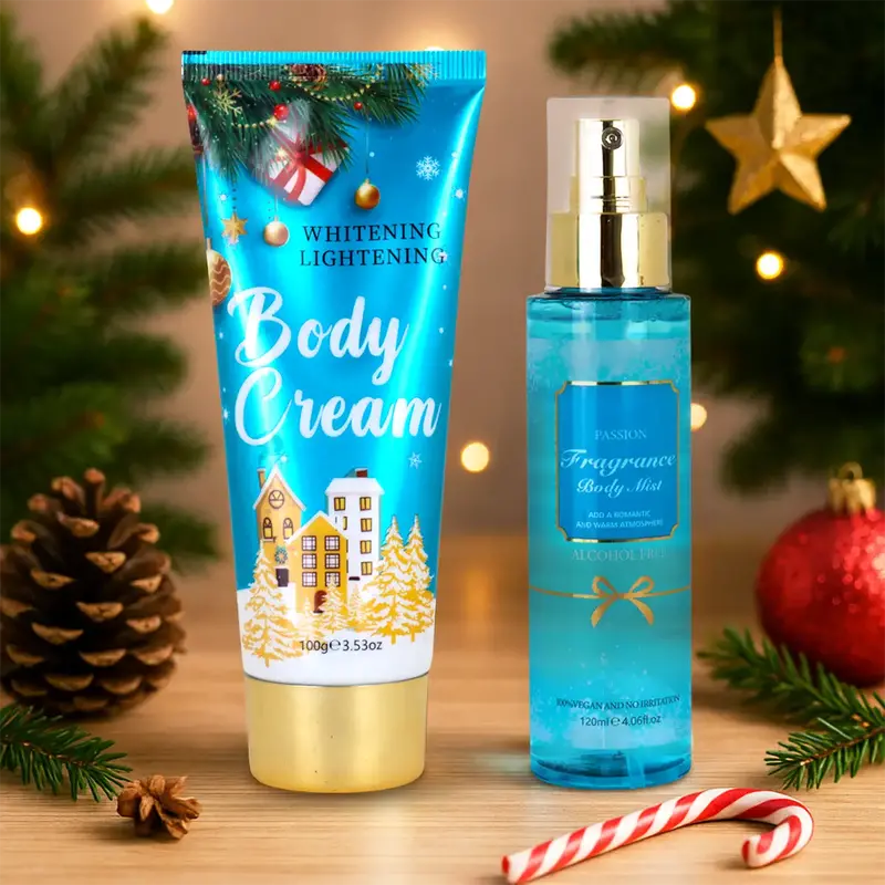 Set De Loción Y Crema Corporal, Snow Shine 1