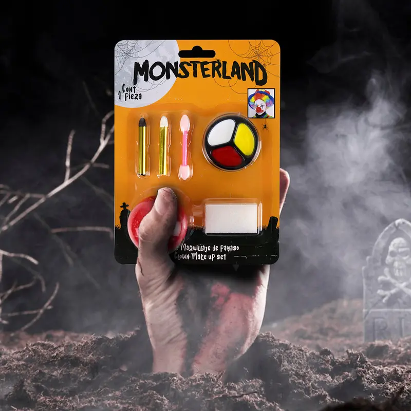 Set De Maquillaje Para Disfraz De Payaso, Halloween 1