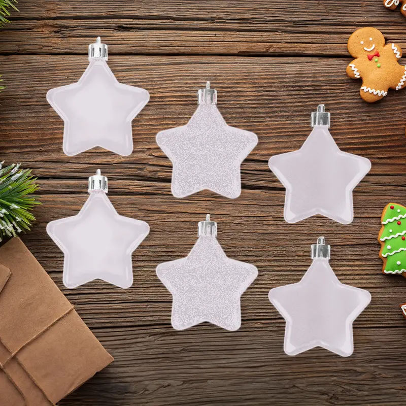 Set De Mini Estrellas, 6 Pzas, Color Blanco 1