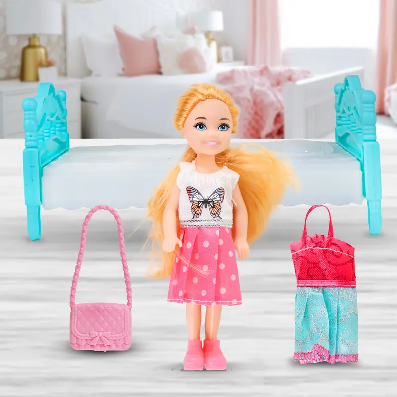 Set De Muñeca Emily Con Accesorios, 4 Pzas 1