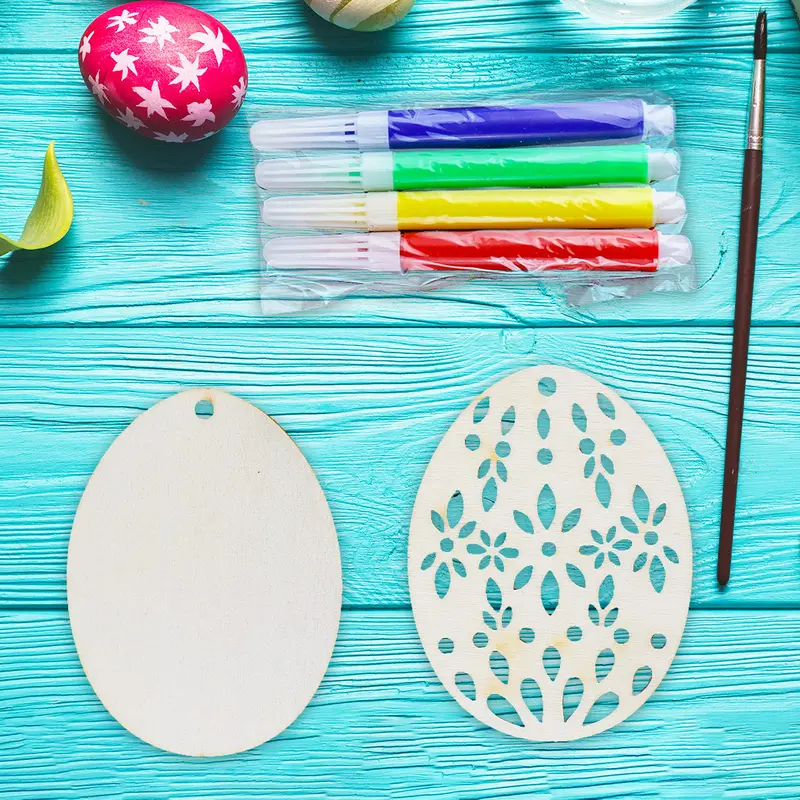 Set De Pintura Mdf Para Pascua, 10 Pzs 1