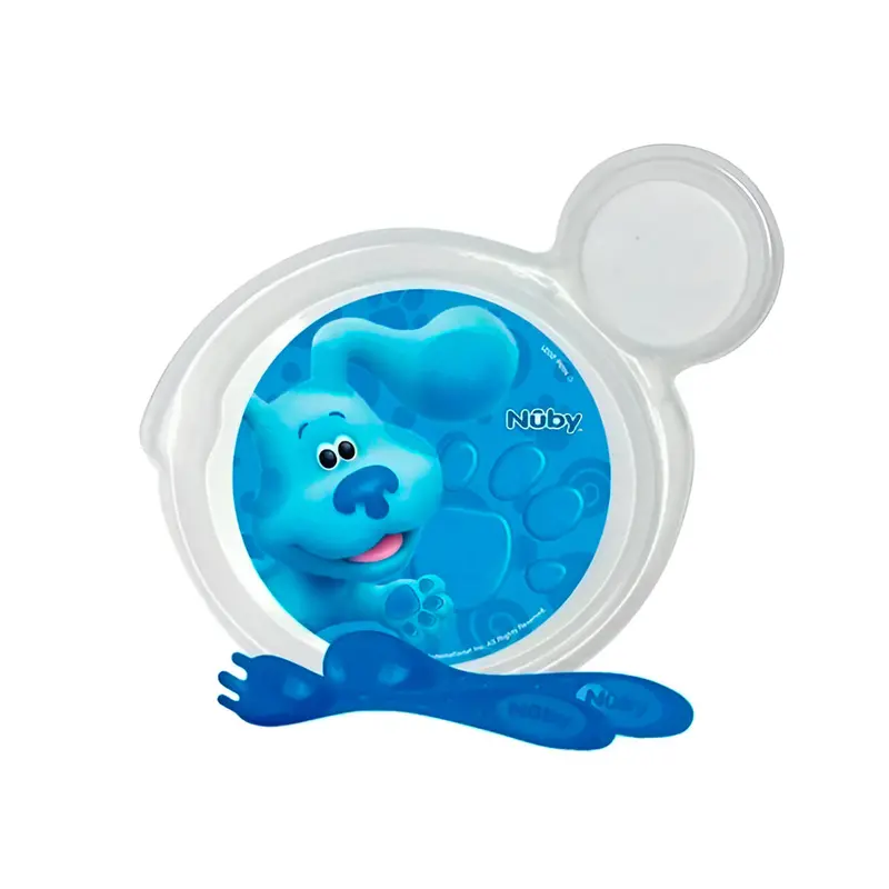 Set De Plato Y Cubiertos Para Bebé, Las Pistas De Blue, Nuby 2
