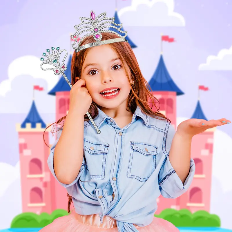 Set De Tiara Y Corona Para Niñas, Líneas 1