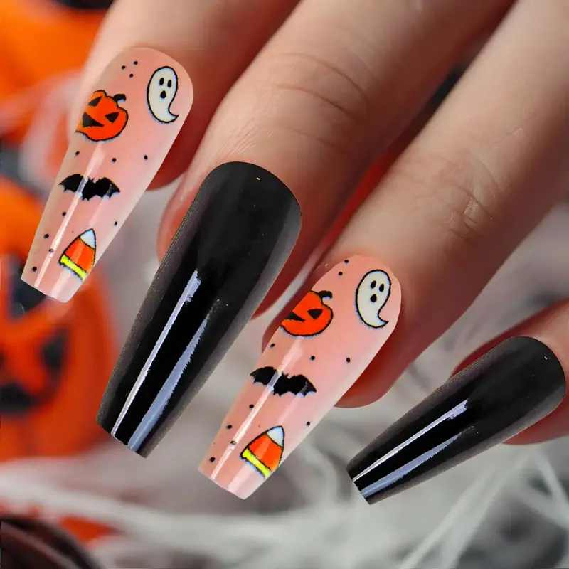 Set De Uñas Postizas, Halloween 2