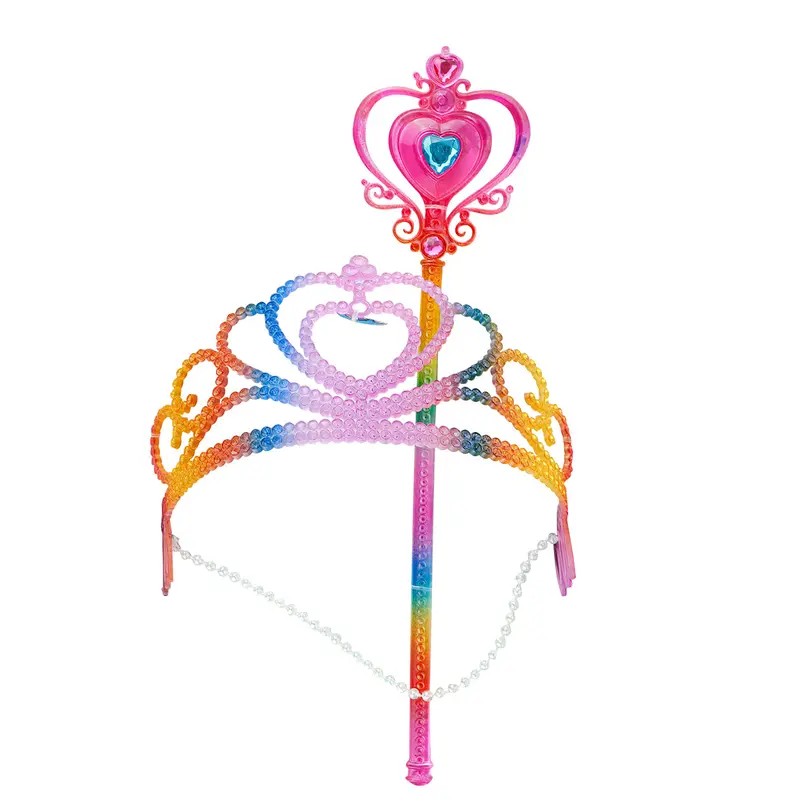 Set De Varita Y Corona Para Niña, Colores 2
