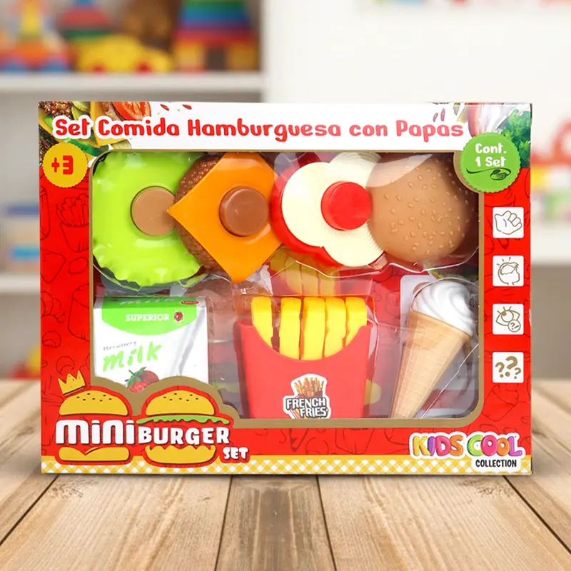 Set Dehamburguesa Con Papas De Juguete 1