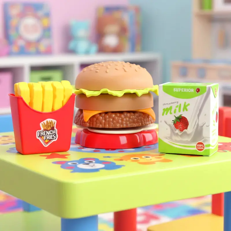 Set Dehamburguesa Con Papas De Juguete 2