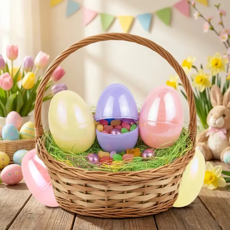 Set Huevitos Para Pascua, Iridiscente, 6 Pzas, Colores 2
