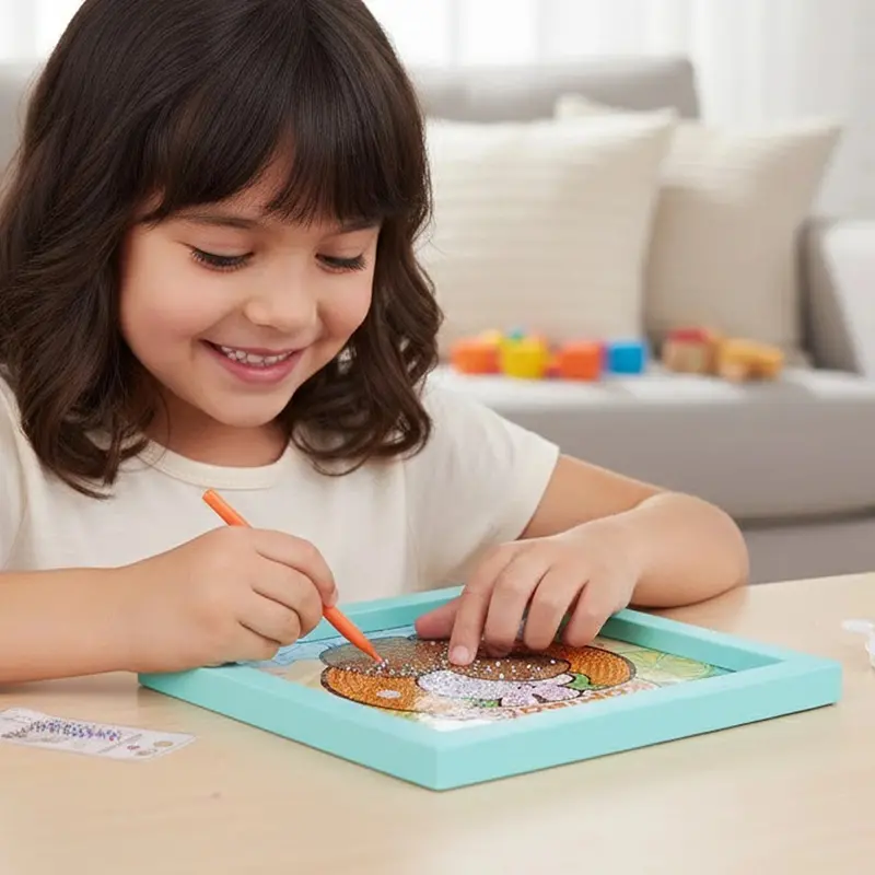 Set Marco Con Cuentas Diy, Capibara, Color Azul 2