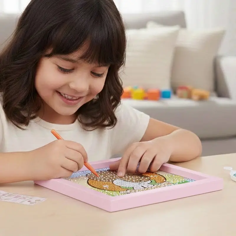 Set Marco Con Cuentas Diy, Capibara, Color Rosa 2
