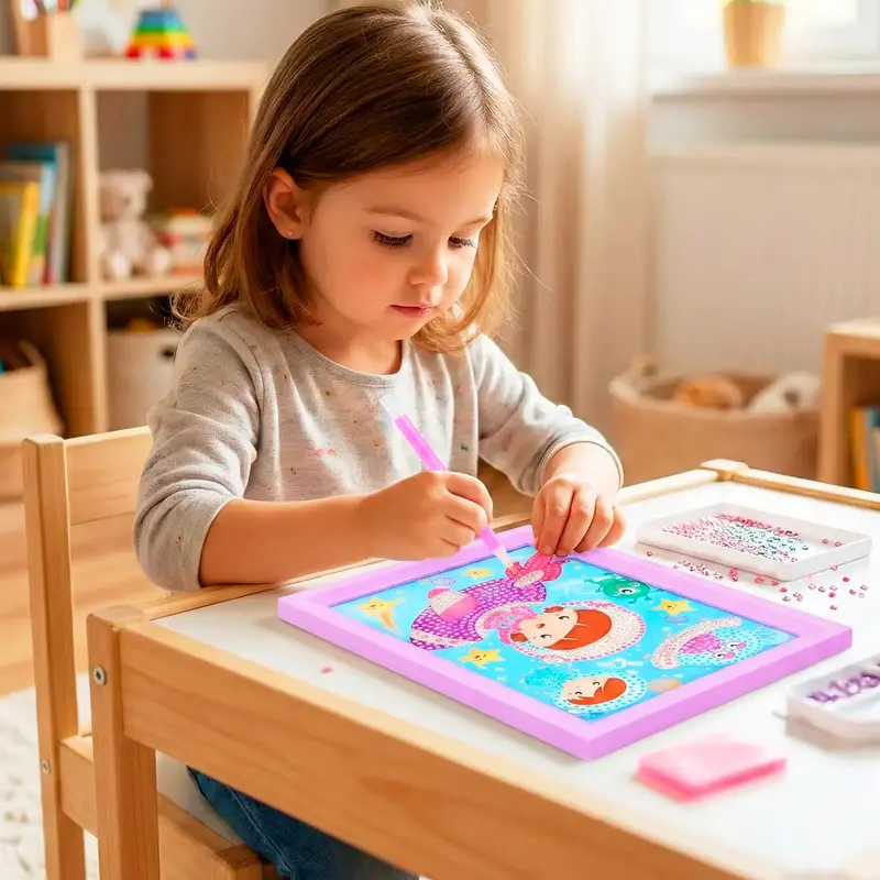 Set Marco Con Cuentas Diy, Color Morado 1