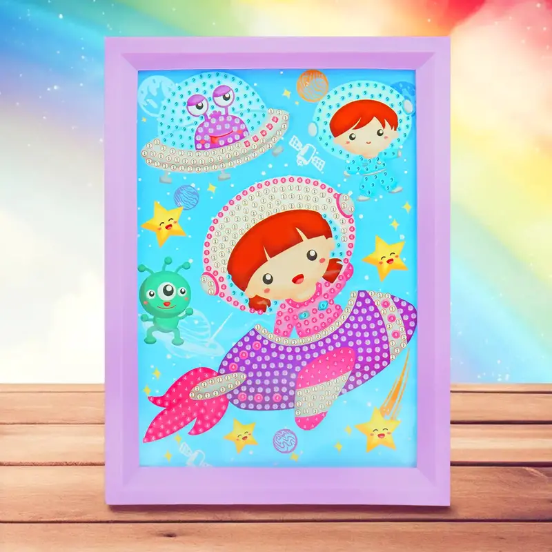 Set Marco Con Cuentas Diy, Color Morado 2