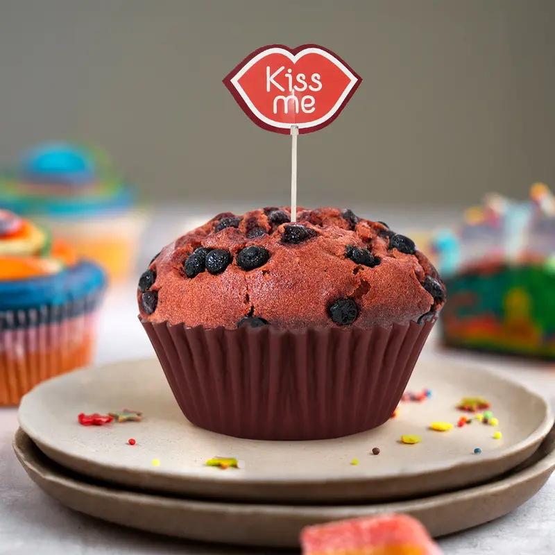 Set Para Cupcakes: Capacillos Y Palillos Decorativos Para San Valentín 1