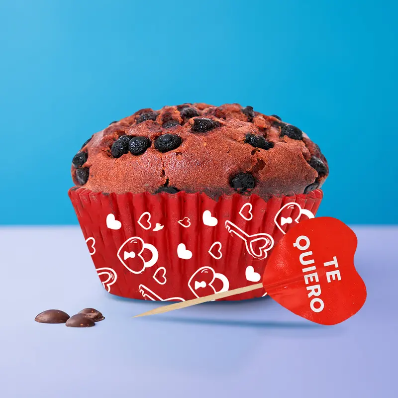 Set Para Decoración De Cupcakes "Love" Color Rojo, 48Pzas 2