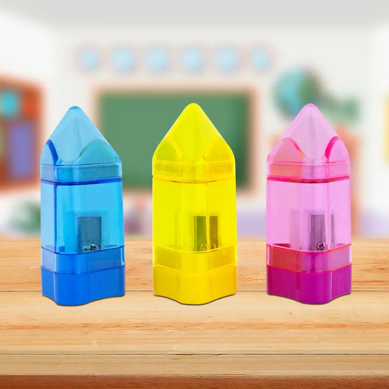 Set Sacapuntas De Colores De 3Pza. 1