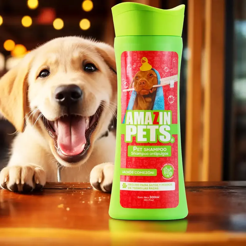 Shampoo Antipulgas Para Mascotas, 300 Ml 1
