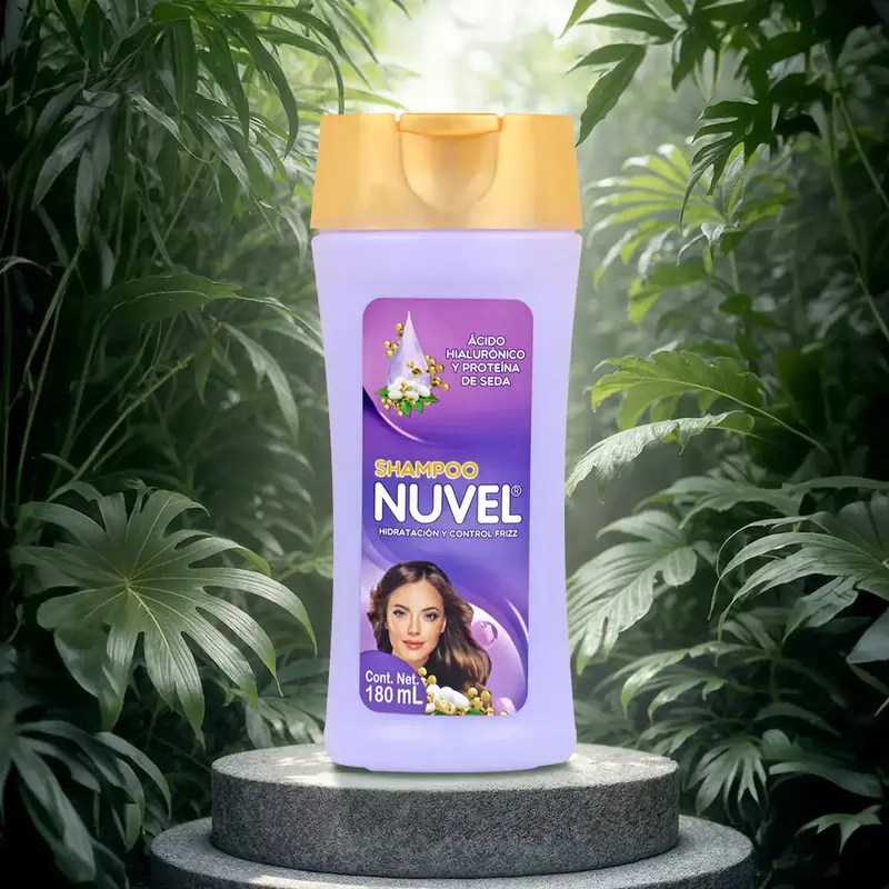 Shampoo Nuvel, Ácido Hialurónico Y Proteína De Seda, 180 Ml 1