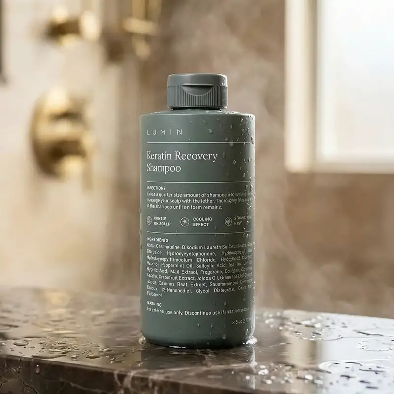 Shampoo Reparador Con Keratina, Lumin 1