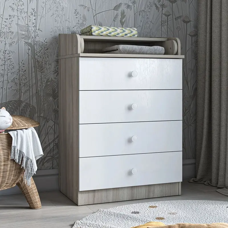 Shefa Kids 600 Changing Dressers - Elm/White 1