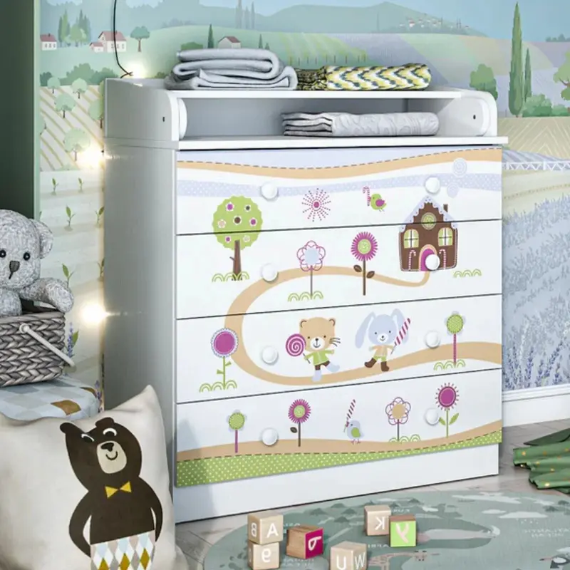 Shefa Kids 800 Changing Dresser - Gingerbread House 1