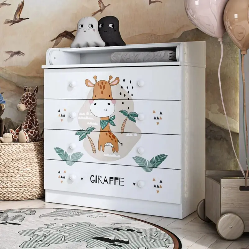 Shefa Kids 800 Changing Dresser - Giraffe 1