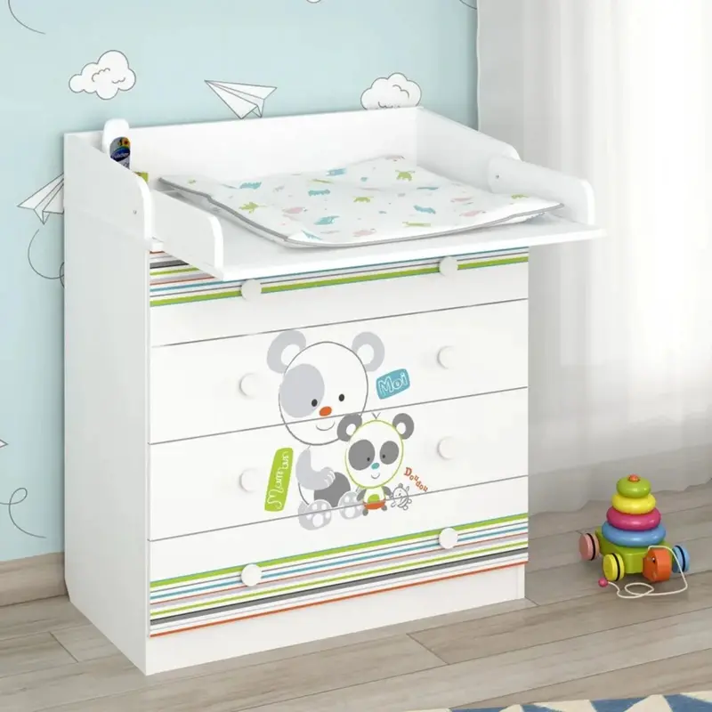 Shefa Kids 800 Changing Dresser - Pandas 2