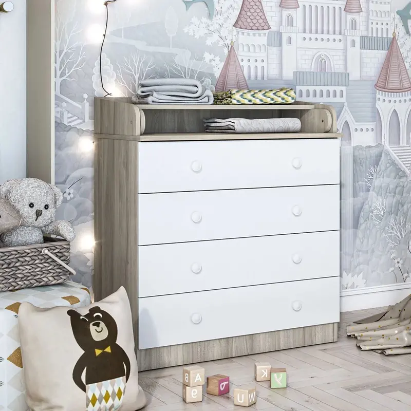 Shefa Kids 800 Changing Dressers - Elm/White 1