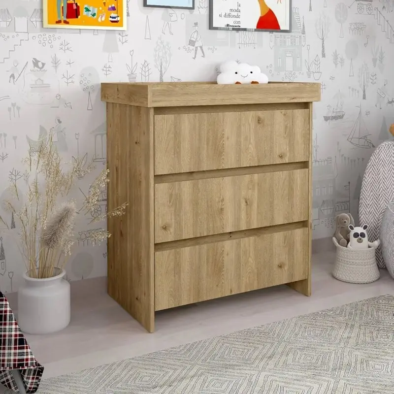 Shefa Kids 880 Baby Changing Unit - Cremona Oak 1