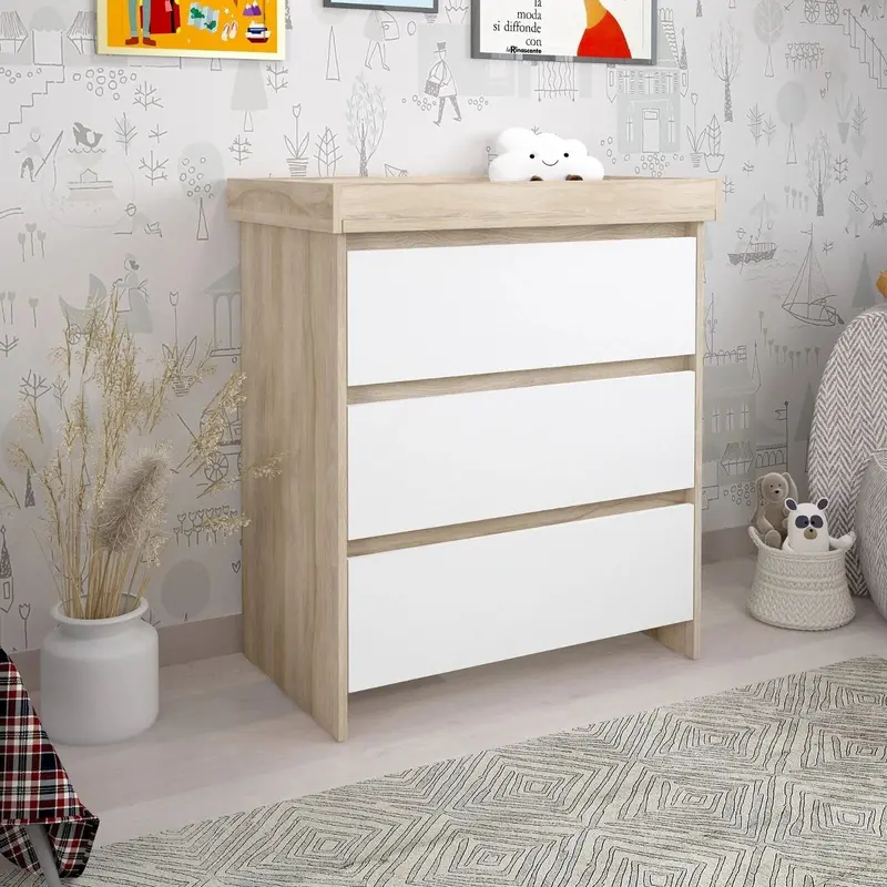 Shefa Kids 880 Baby Changing Unit - Elm/White 1