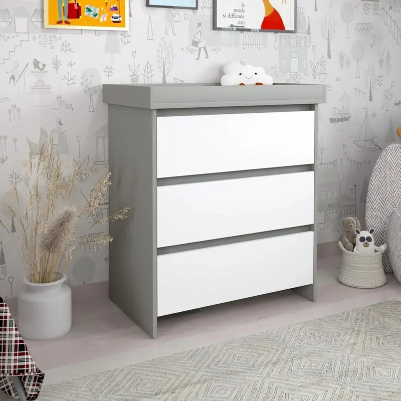 Shefa Kids 880 Baby Changing Unit - Grey/White 1