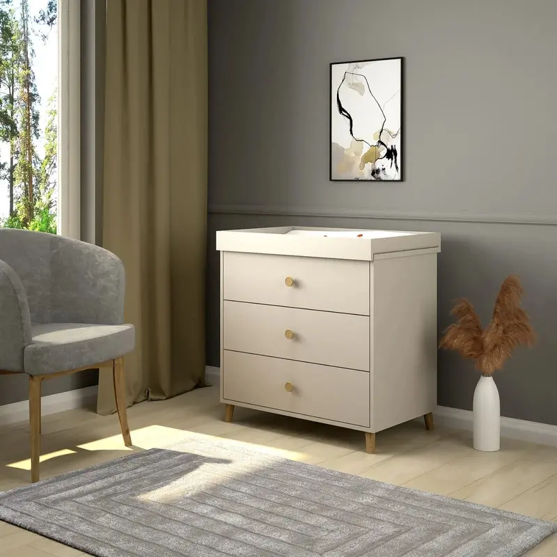 Shefa Kids 890 Changing Dresser - Cashmere Beige 2