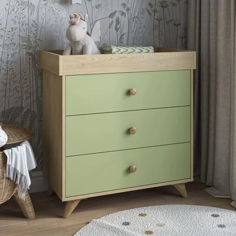 Shefa Kids 890 Changing Dresser - Pistachio Green 1