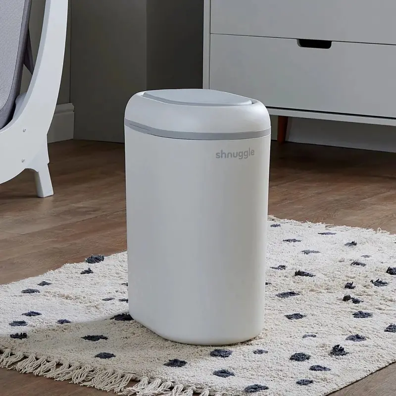 Shnuggle Eco-Touch Nappy Bin - White 2